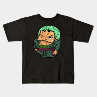 Zoro in daruma shape Kids T-Shirt
